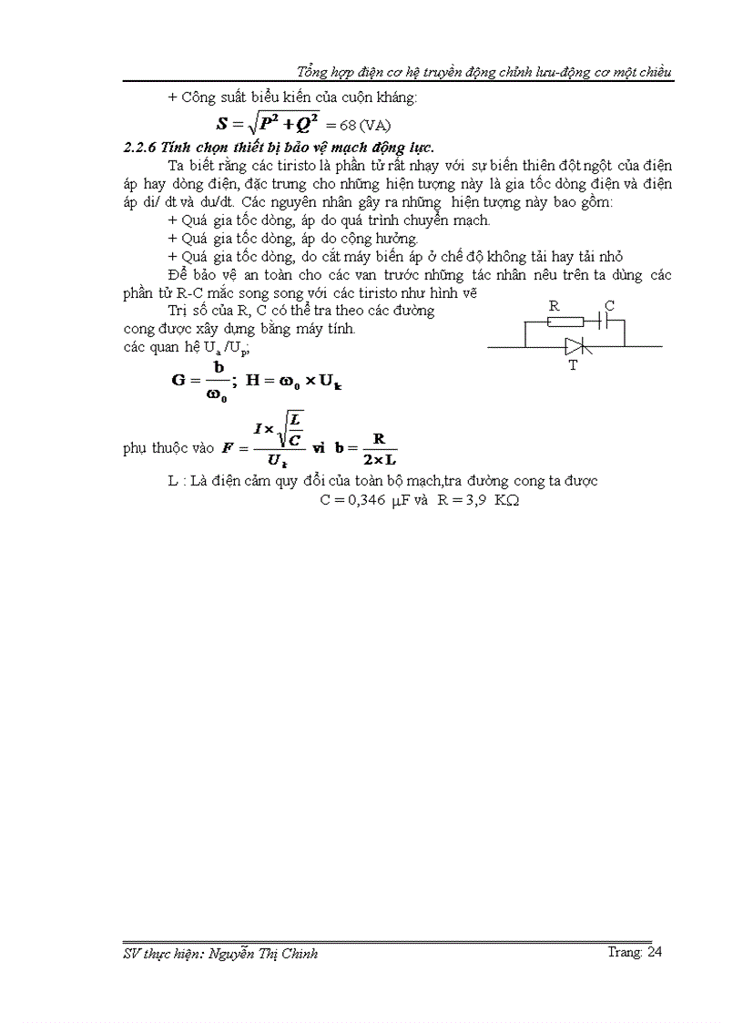 image for page Quy trình công nghệ của thiết kế hệ thống truyền động chỉnh lưu động cơ một chiều
