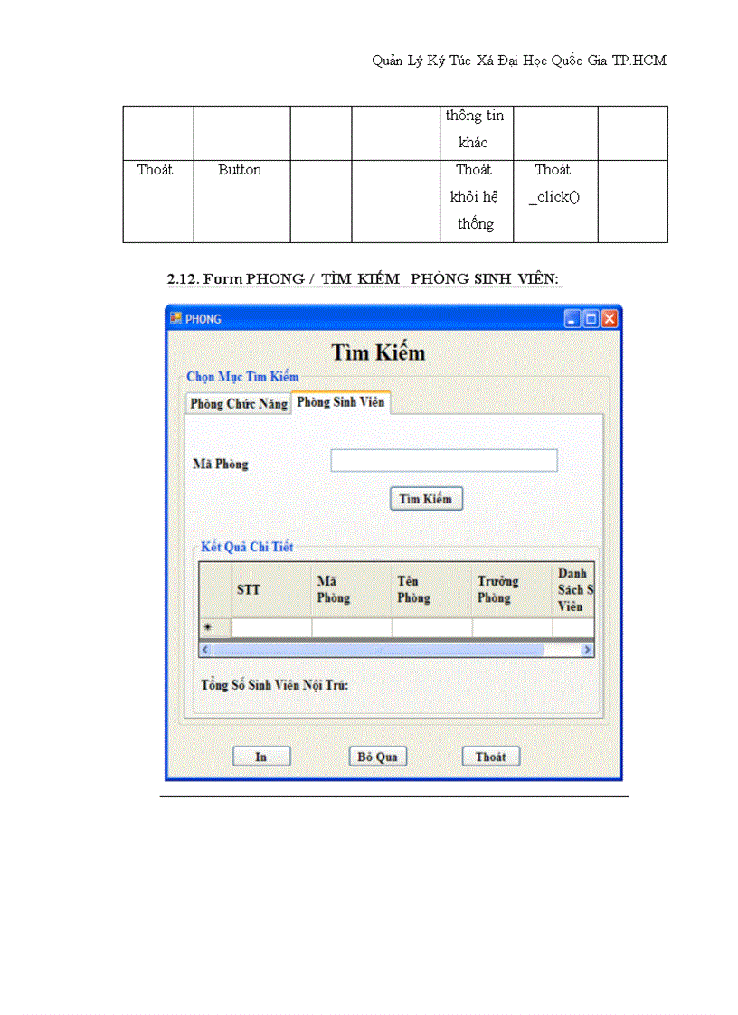 image for page Quản Lý Ký Túc Xá Đại Học Quốc Gia TP HCM