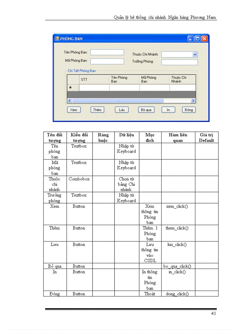 image for page Quản Lý Một Chi Nhánh Ngân Hàng