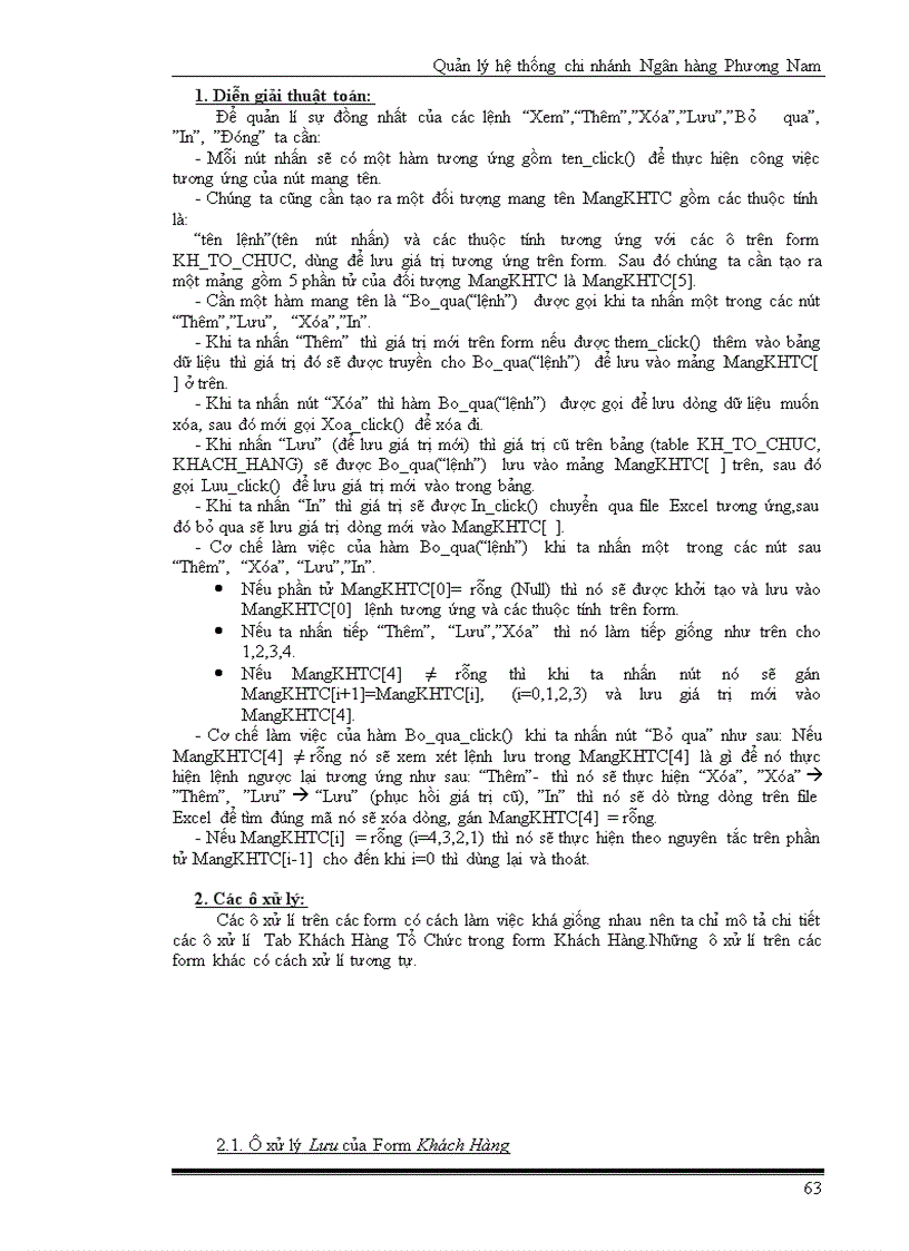 image for page Quản Lý Một Chi Nhánh Ngân Hàng