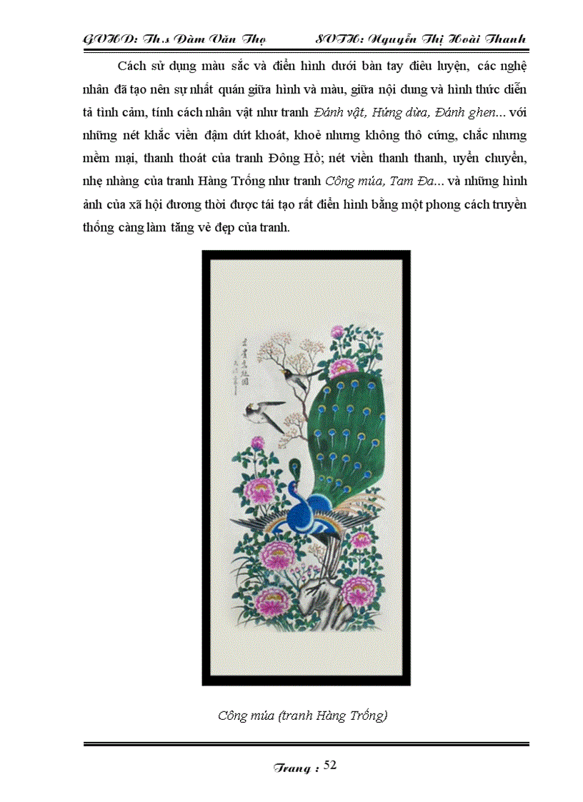 image for page Phân tích những giá trị của tranh dân gian Việt Nam