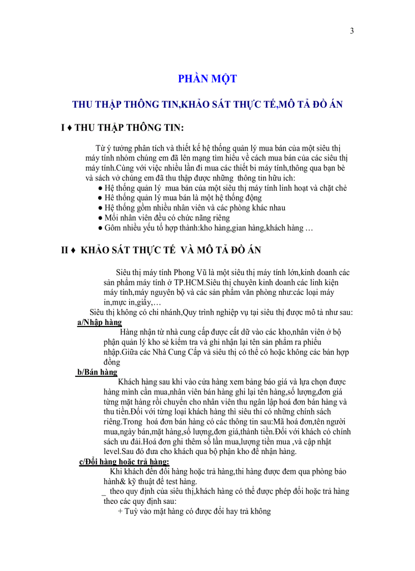 image for page Quản lý mua bán của một siêu thị máy tính