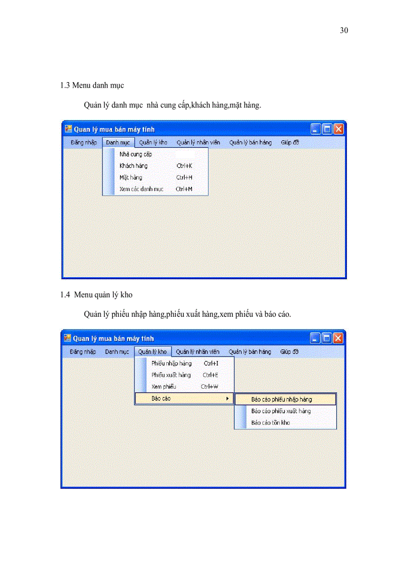 image for page Quản lý mua bán của một siêu thị máy tính