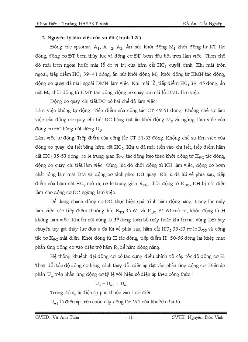 image for page Thiết kế hệ truyền động ăn dao máy mài 3A130 dùng hệ T Đ