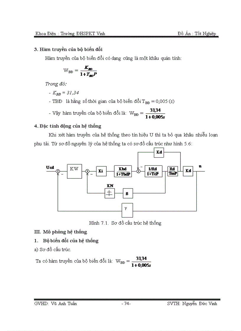 image for page Thiết kế hệ truyền động ăn dao máy mài 3A130 dùng hệ T Đ