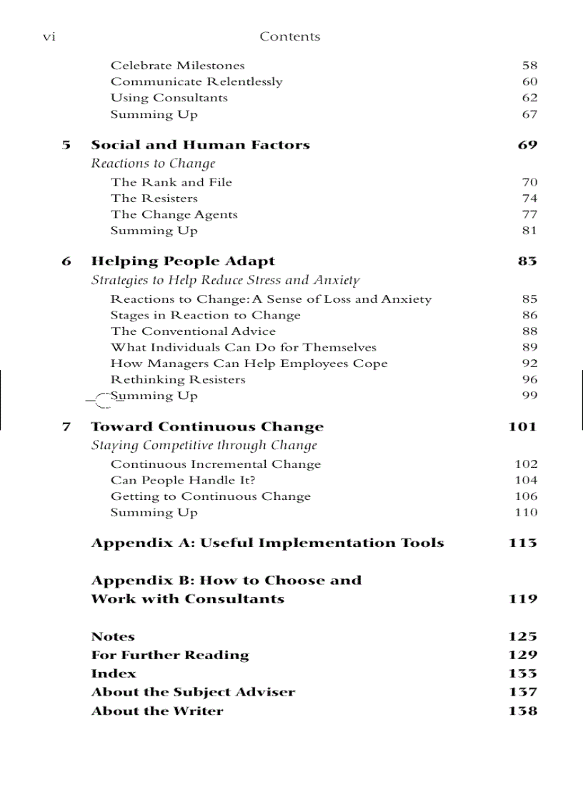 image for page Managing Change and Transition Harvard Business Essentials