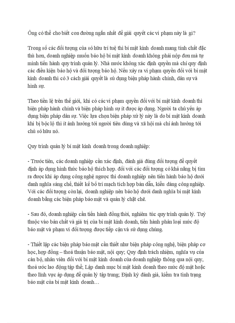 image for page Bí mật kinh doanh Bảo vệ bằng cách nào