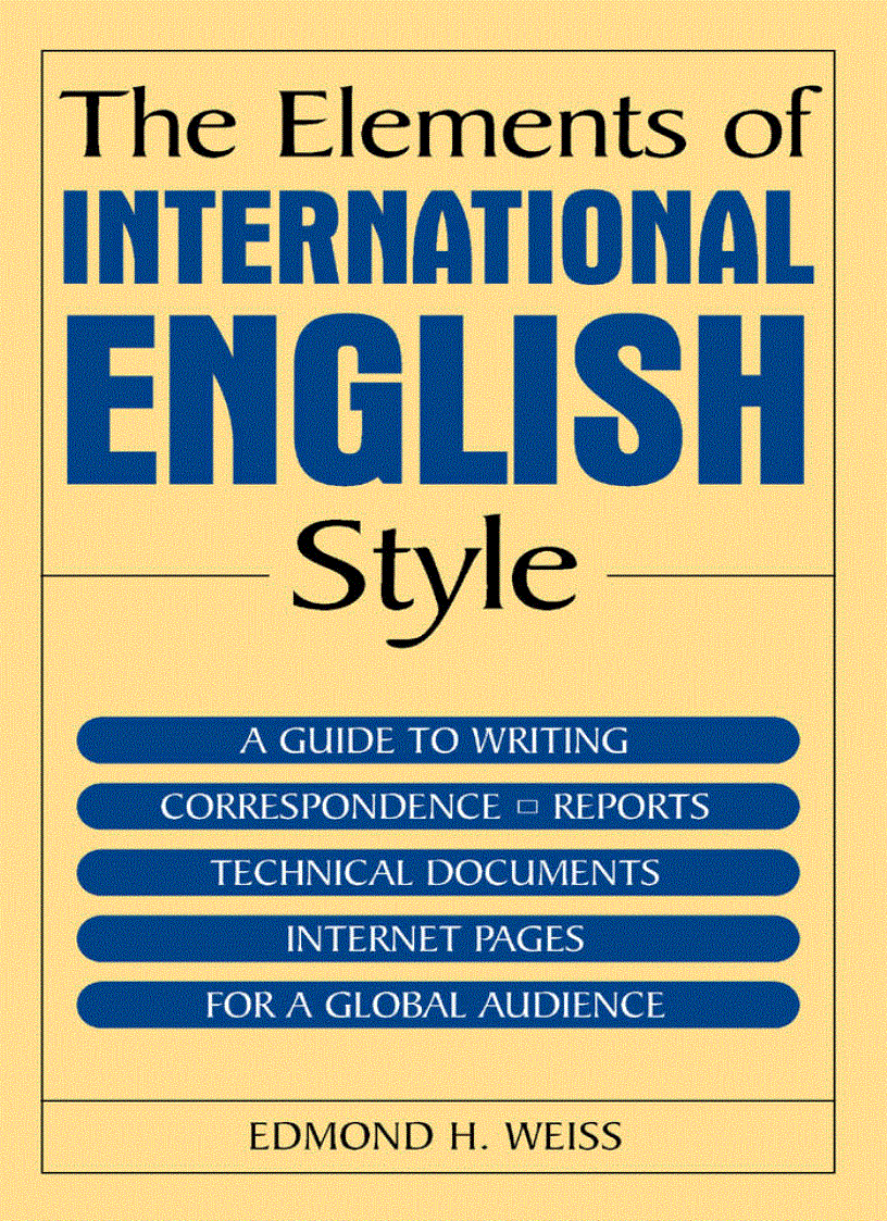 image for page The Elements Of International English Style