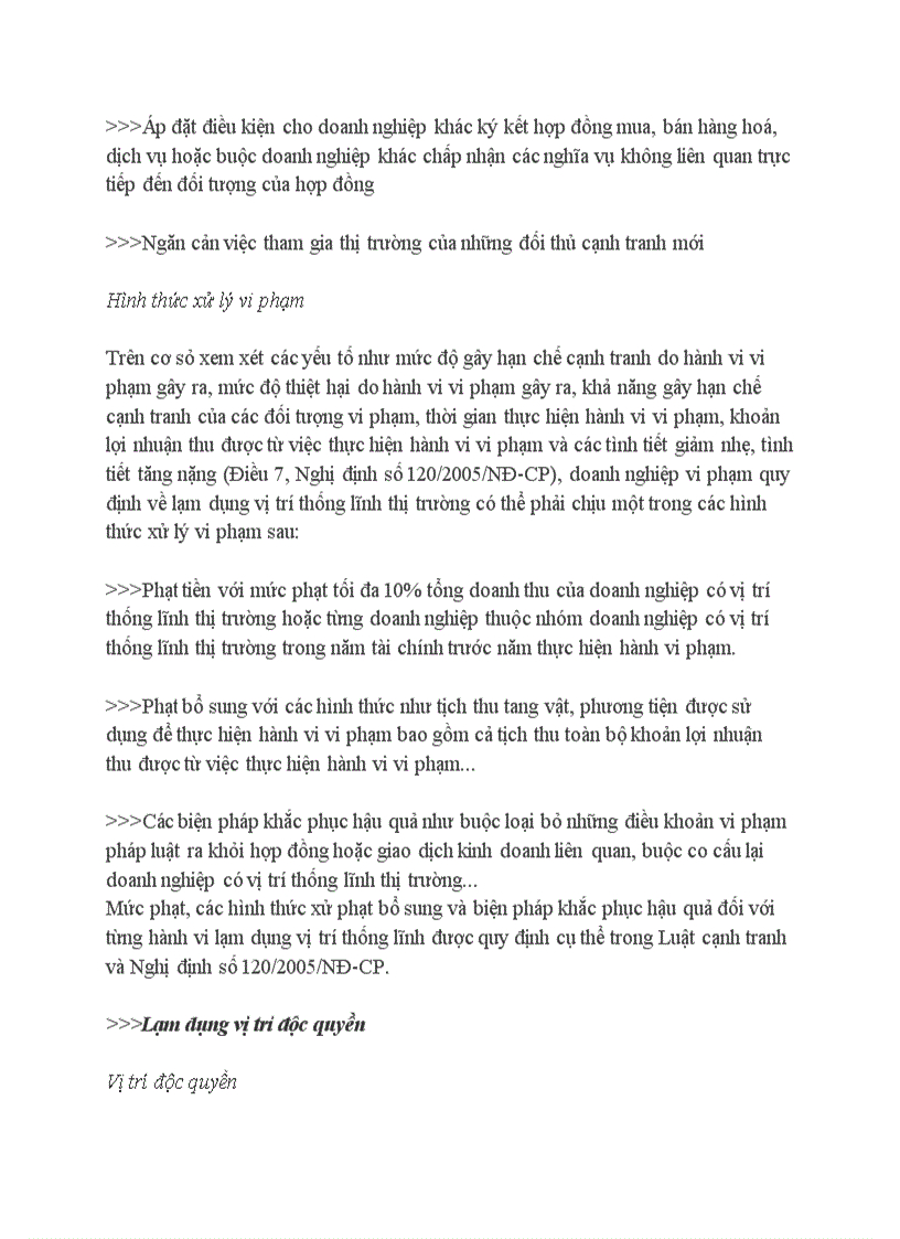 image for page Hành vi Hạn chế cạnh tranh