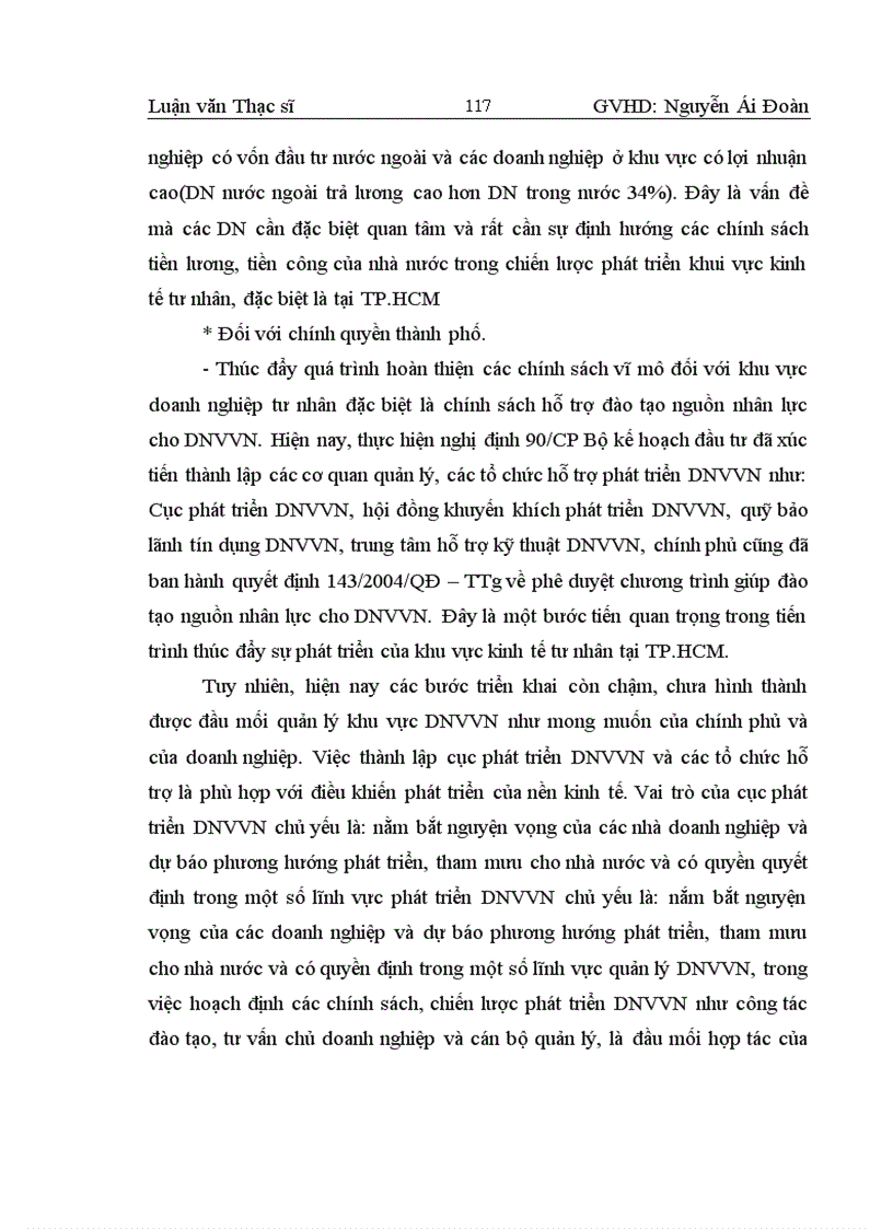 image for page Thực trạng và một số giải pháp nhằm hoàn thiện công tác đào tạo nhân lực quản lý doanh nghiệp vừa và nhỏ tại TP HCM 125 trang