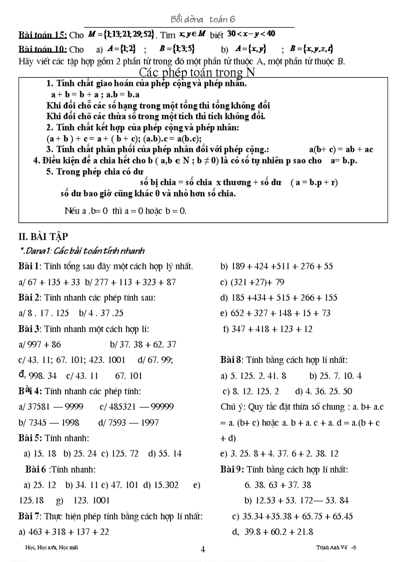 image for page Dạy thêm và bồi dưỡng toán lớp 6