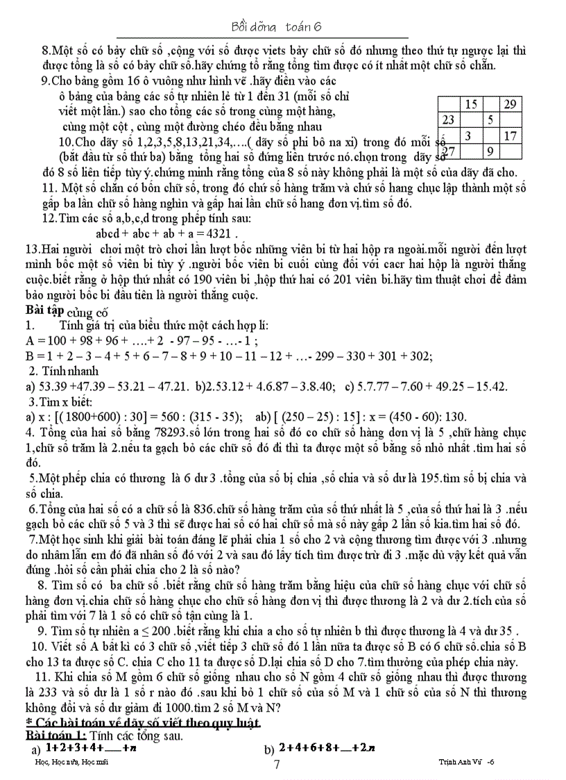 image for page Dạy thêm và bồi dưỡng toán lớp 6