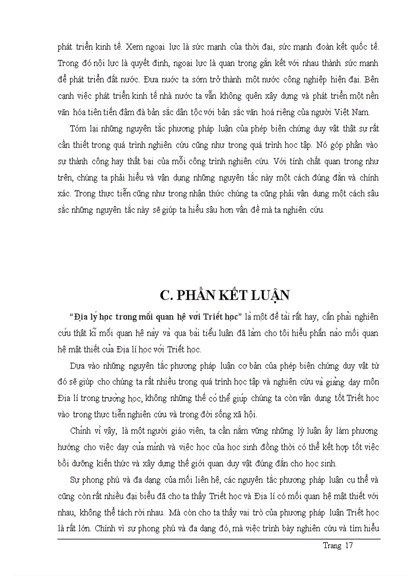 image for page Địa lý học trong mối quan hệ với triết học