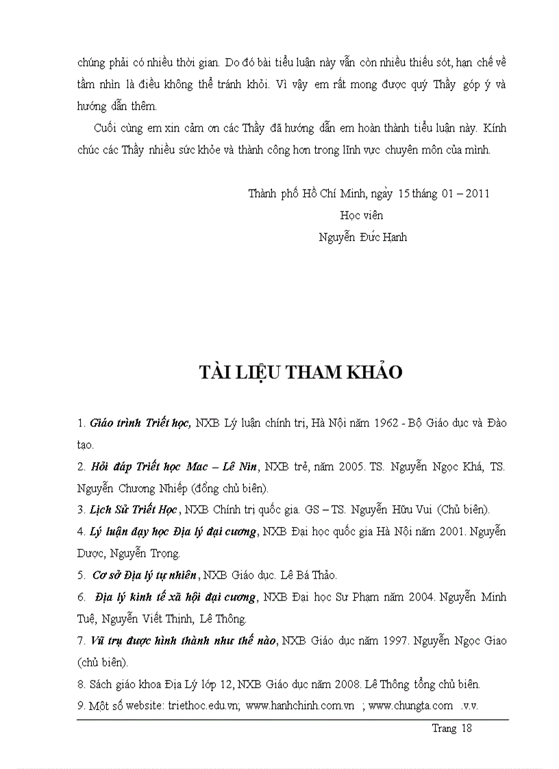 image for page Địa lý học trong mối quan hệ với triết học
