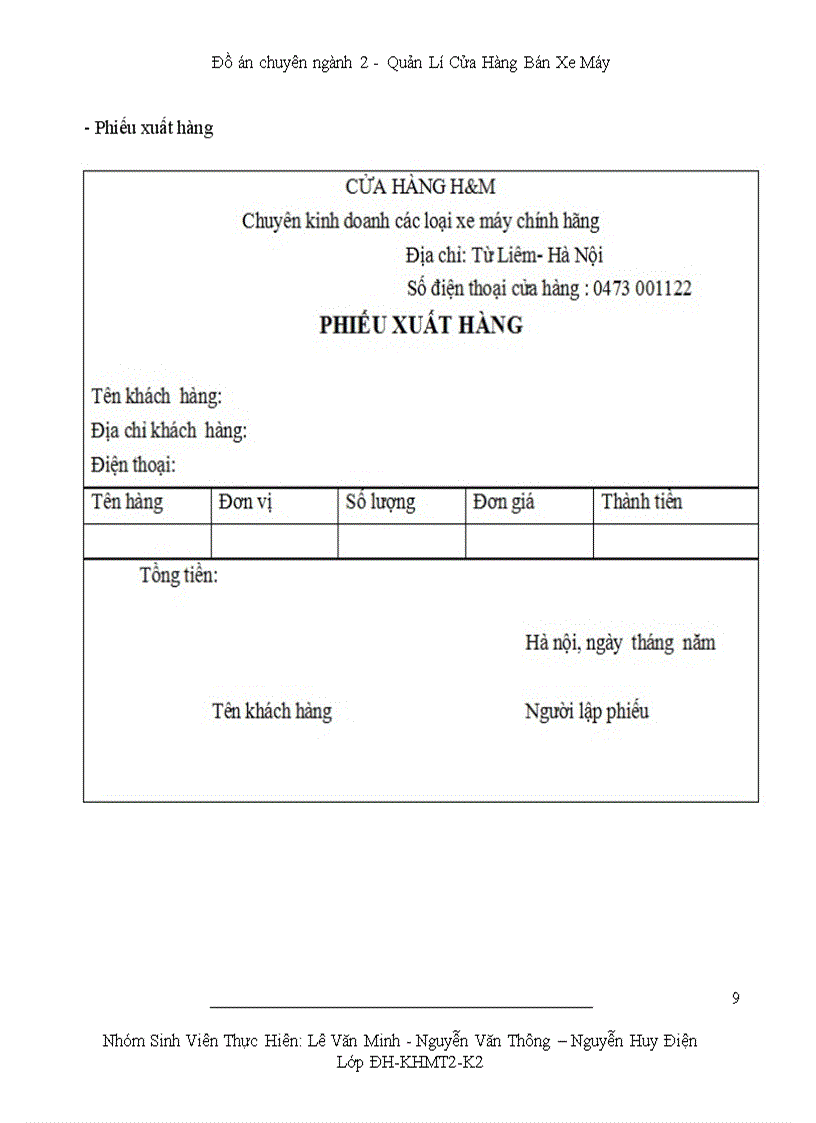image for page Xây dựng chương trình quản lý cửa hàng bán xe máy