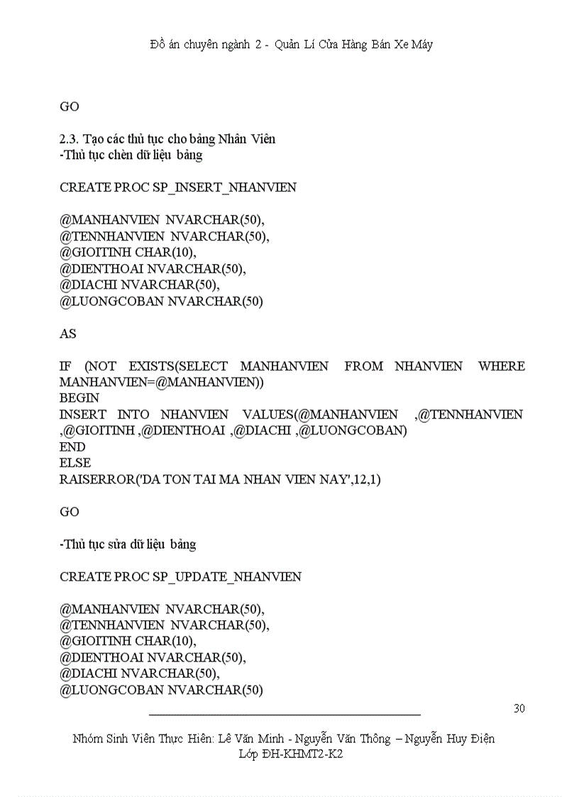 image for page Xây dựng chương trình quản lý cửa hàng bán xe máy