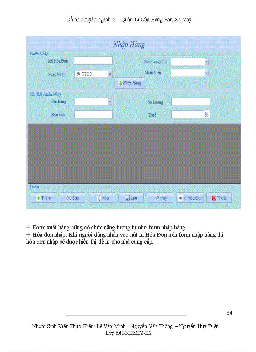 image for page Xây dựng chương trình quản lý cửa hàng bán xe máy