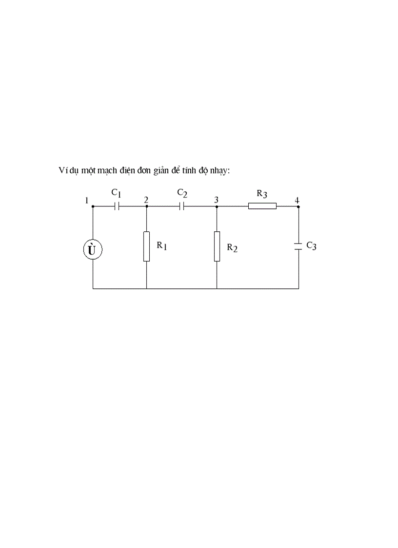 image for page Độ nhạy của hệ phương trình tuyến tính và ứng dụng để xác định độ nhạy của các mạch điện tử