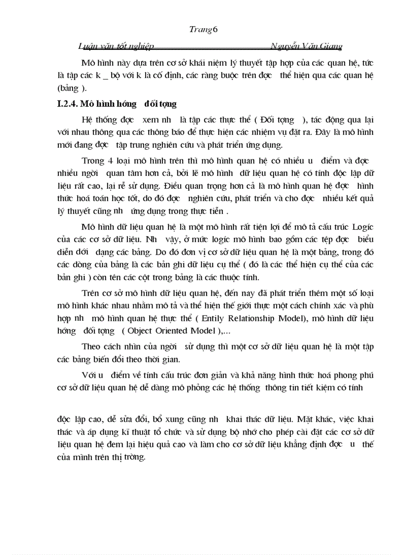 image for page Mô hình CSDL