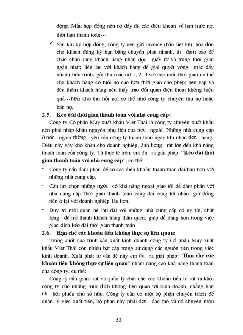 image for page Luận văn về khả năng thanh toán và thực trạng khả năng thanh toán tại công ty xuất nhập khẩu Việt Thái