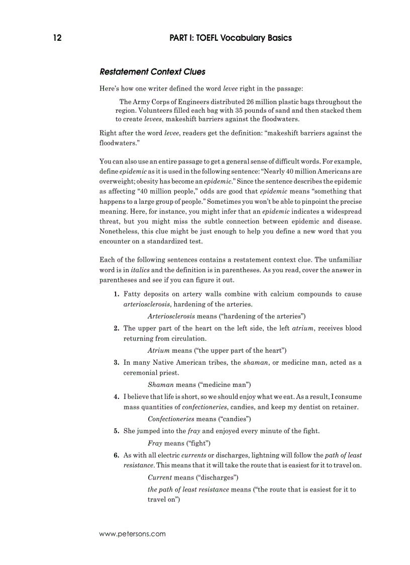 image for page Master Toefl Vocabulary 208 trang dành riêng cho ngừoi học toefl