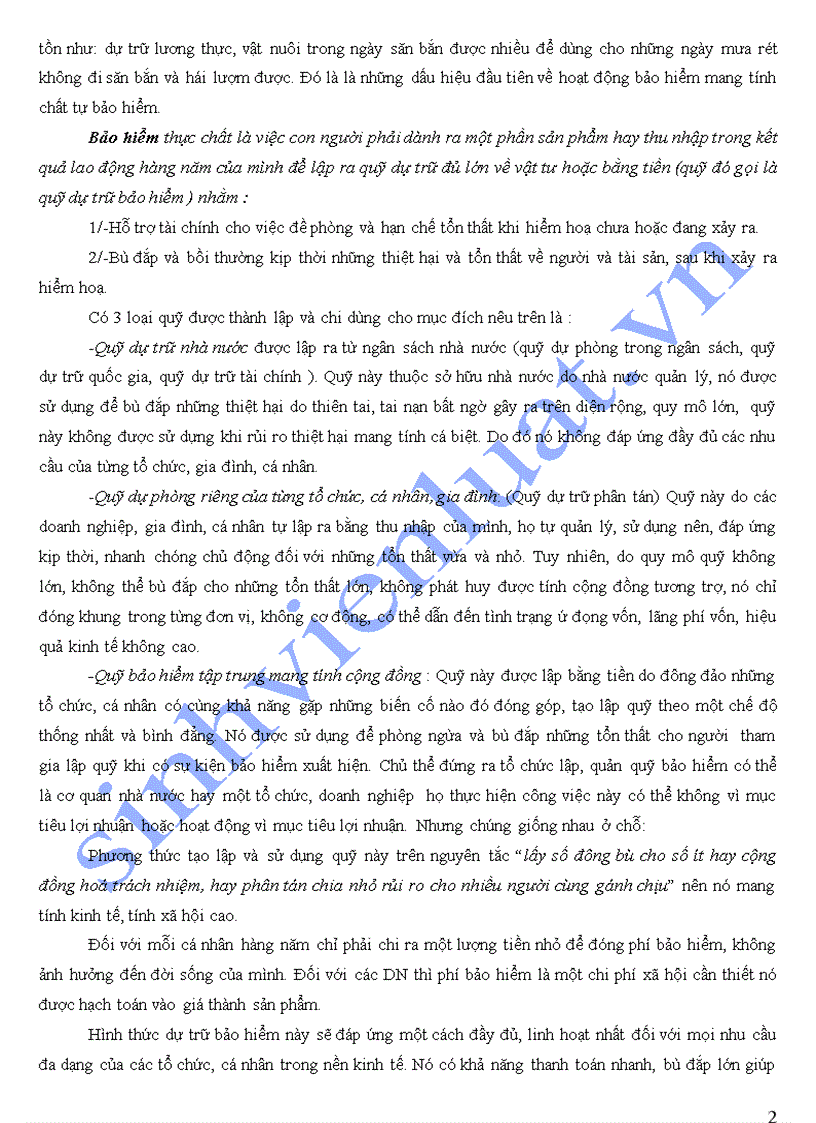 image for page Bài giảng môn Bảo hiểm