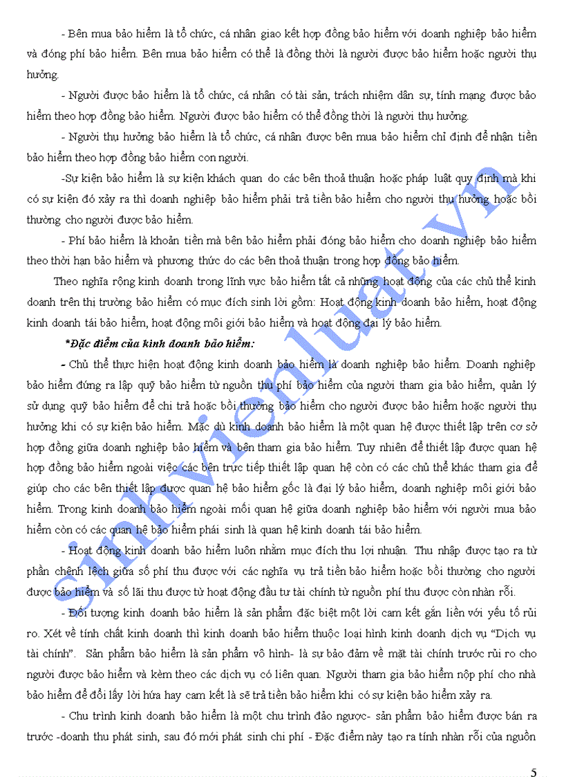 image for page Bài giảng môn Bảo hiểm