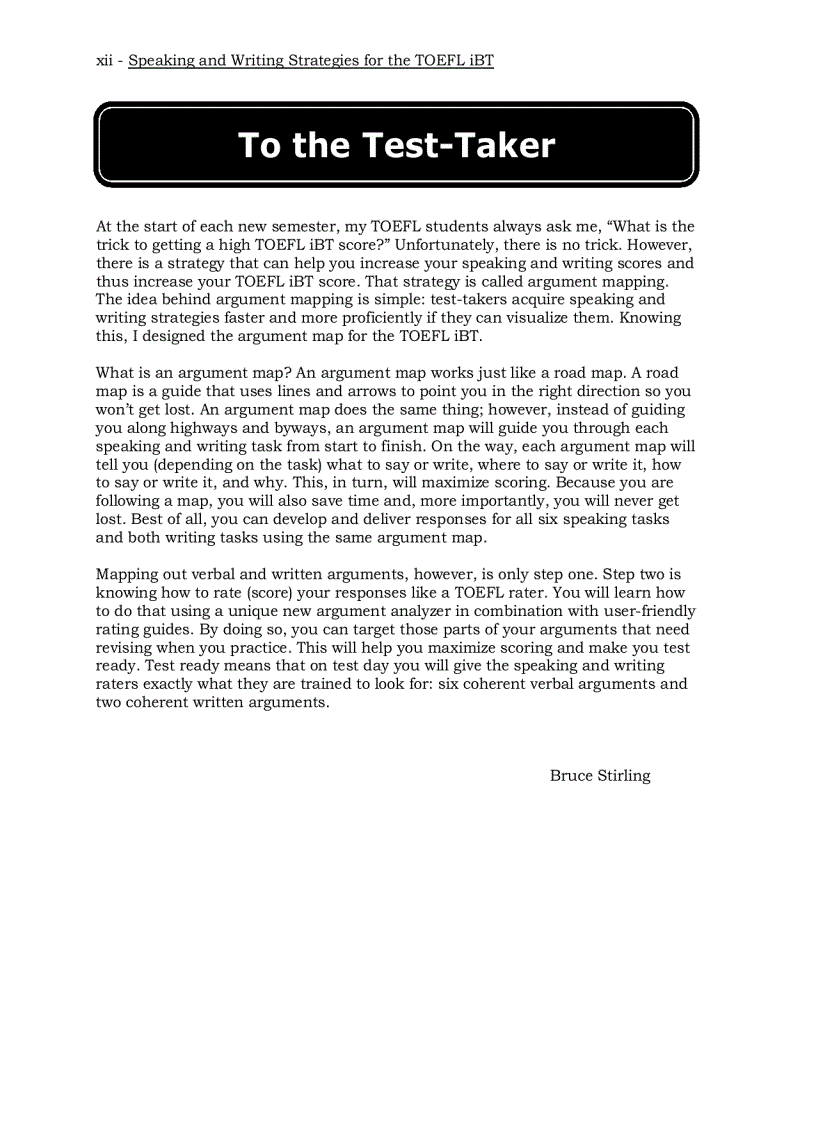 image for page Speaking and writing Strategies for the TOEFL iBT