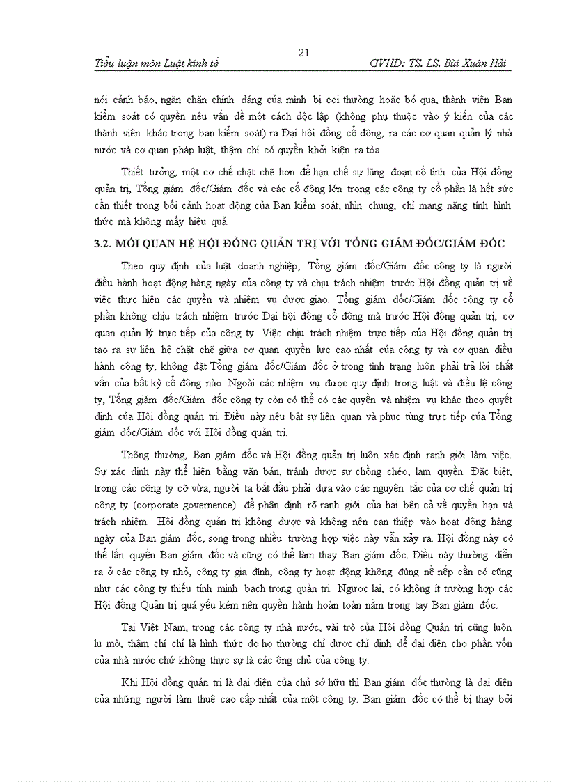 image for page Vai trò và chức năng nhiệm vụ Hội đồng quản trị trong công ty cổ phần Mối quan hệ của Hội đồng quản trị với Ban kiểm soát Tổng giám đốc Giám đốc
