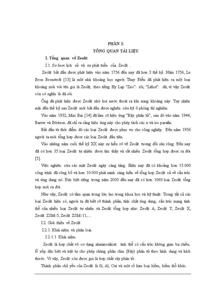 image for page Điều chế và nghiên cứu hoạt tính của các xúc tác ZeolítX ZeolítY ZeolítP trên phản ứng Cracking hydrocacbon n Hecxan 50 trang