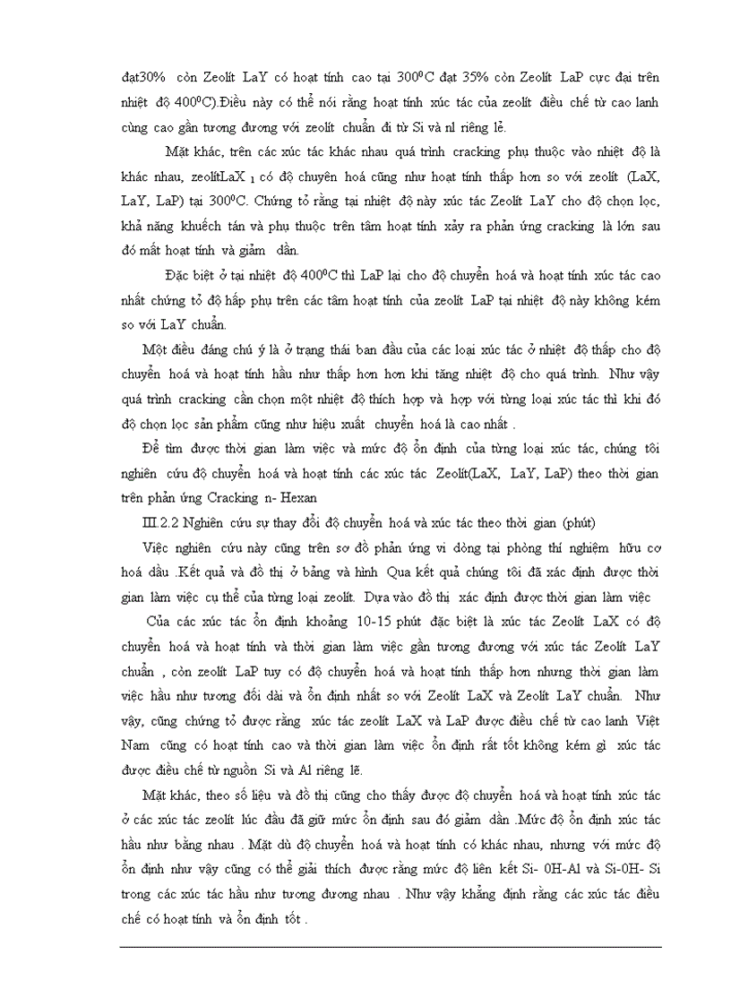 image for page Điều chế và nghiên cứu hoạt tính của các xúc tác ZeolítX ZeolítY ZeolítP trên phản ứng Cracking hydrocacbon n Hecxan 50 trang