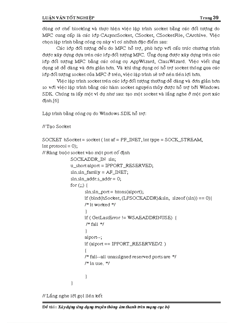 image for page Xây dựng ứng dụng truyền thông âm thanh trên mạng cục bộ