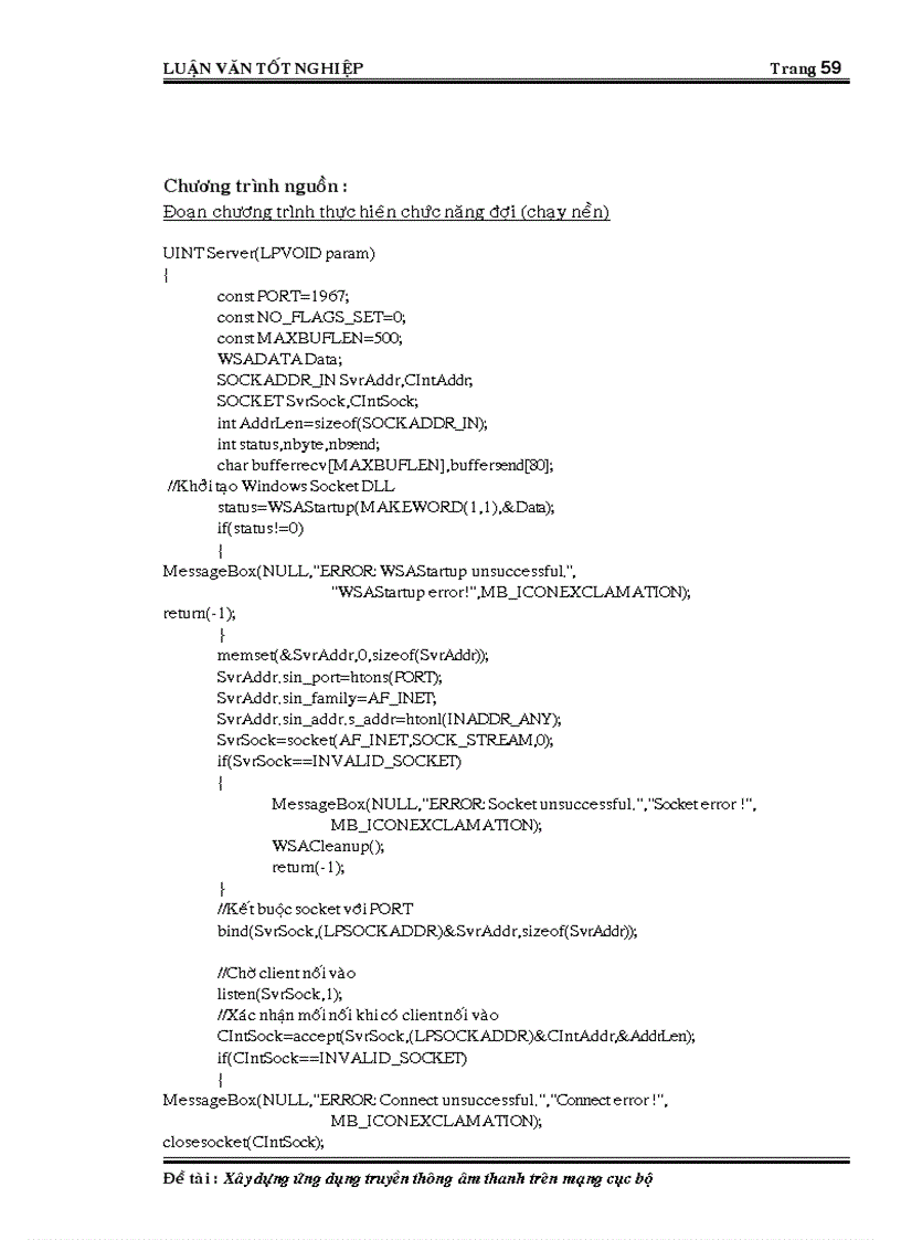 image for page Xây dựng ứng dụng truyền thông âm thanh trên mạng cục bộ