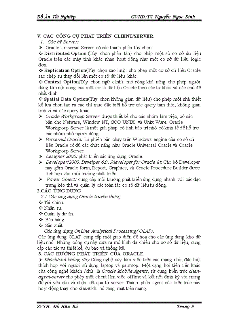 image for page Hệ quản trị cơ sở dữ liệu oracle trong quản lý bán hàng