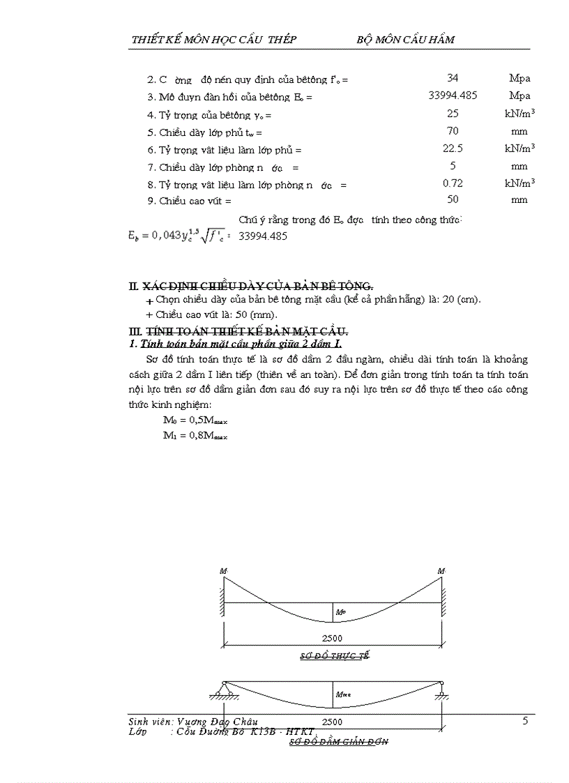 image for page Thiết kế môn học cầu thép