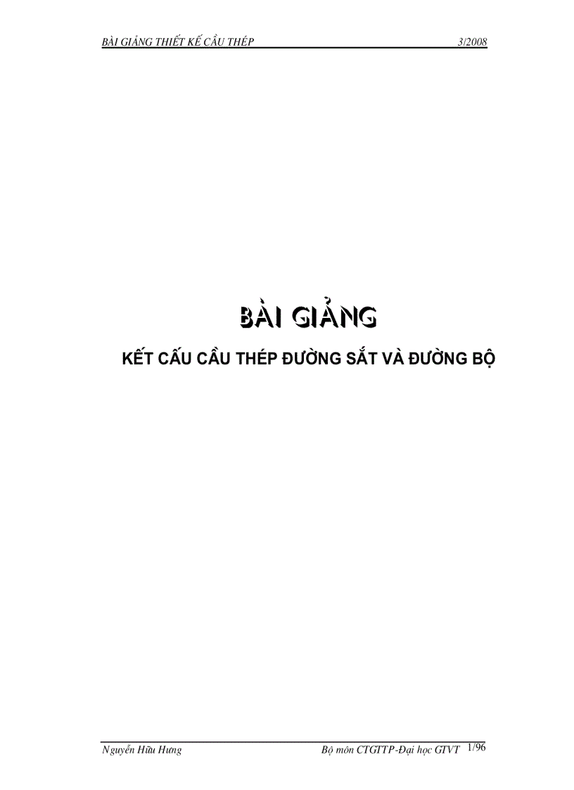 image for page Bài giảng cầu thép 1