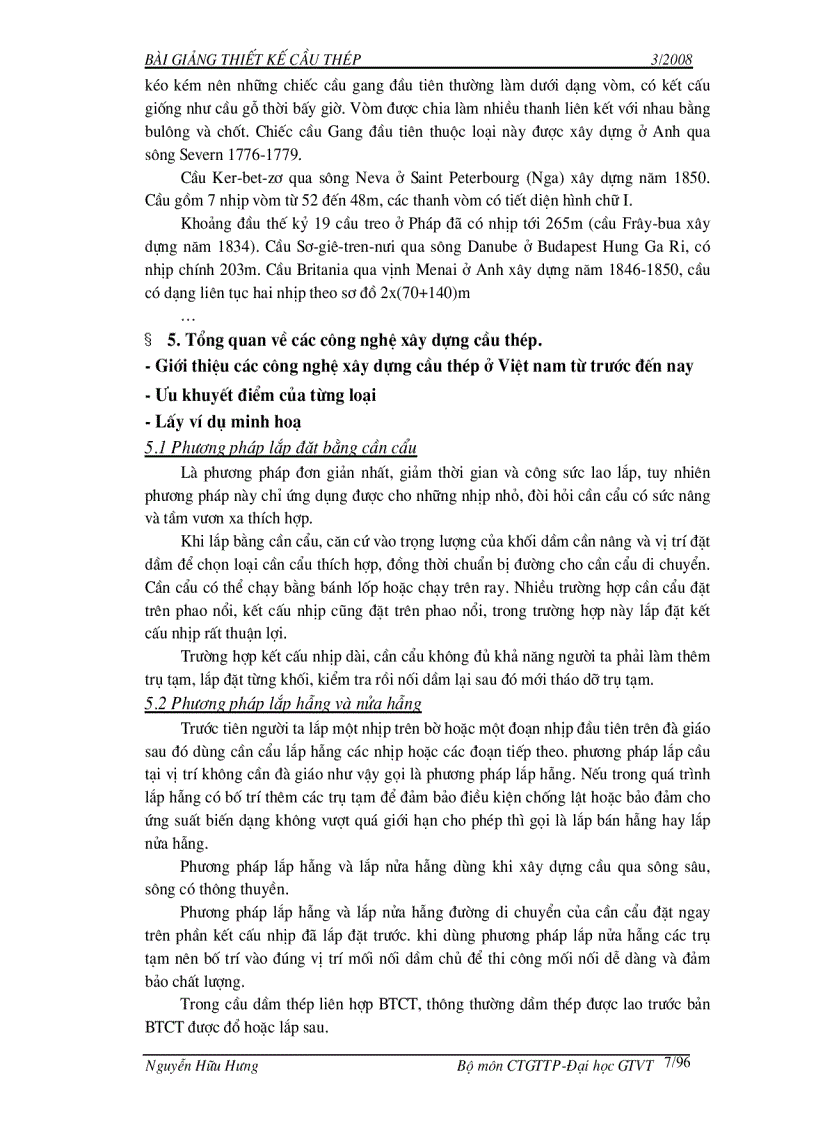 image for page Bài giảng cầu thép 1