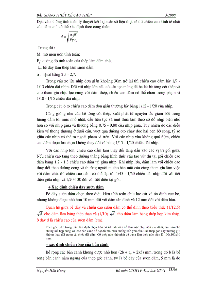 image for page Bài giảng cầu thép 1