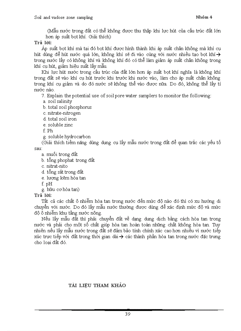 image for page Lấy mẩu nước trong đất