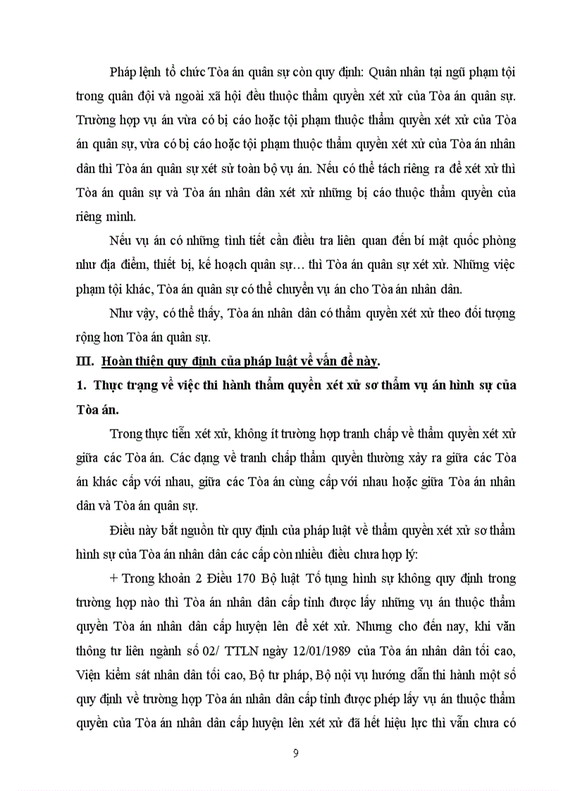 image for page Thẩm quyền xét xử sơ thẩm vụ án hình sự và việc hoàn thiện quy định pháp luật về vấn đề này