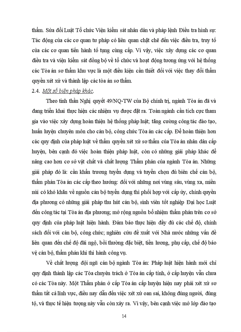 image for page Thẩm quyền xét xử sơ thẩm vụ án hình sự và việc hoàn thiện quy định pháp luật về vấn đề này