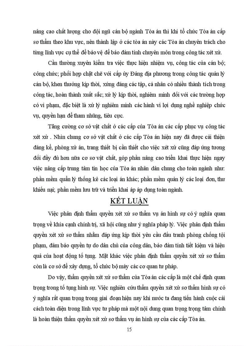 image for page Thẩm quyền xét xử sơ thẩm vụ án hình sự và việc hoàn thiện quy định pháp luật về vấn đề này