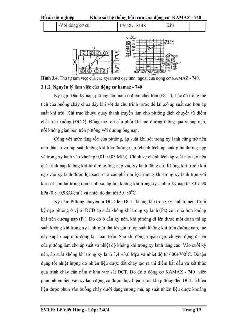 image for page Khảo sát hệ thống bôi trơn của động cơ KAMAZ 740
