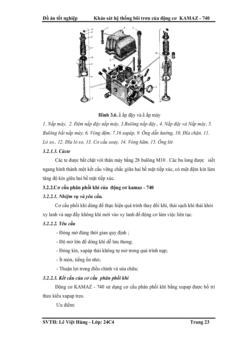 image for page Khảo sát hệ thống bôi trơn của động cơ KAMAZ 740