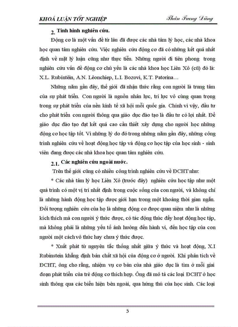 image for page Động cơ học tập của sinh viên hiện nay