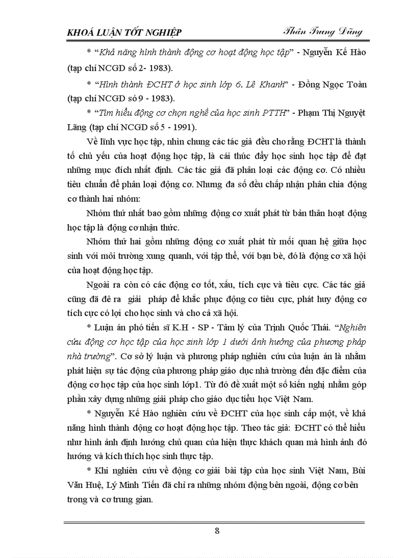 image for page Động cơ học tập của sinh viên hiện nay