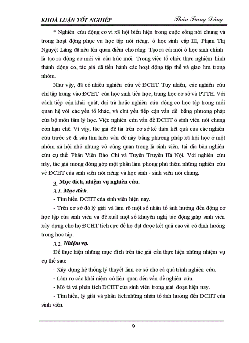 image for page Động cơ học tập của sinh viên hiện nay