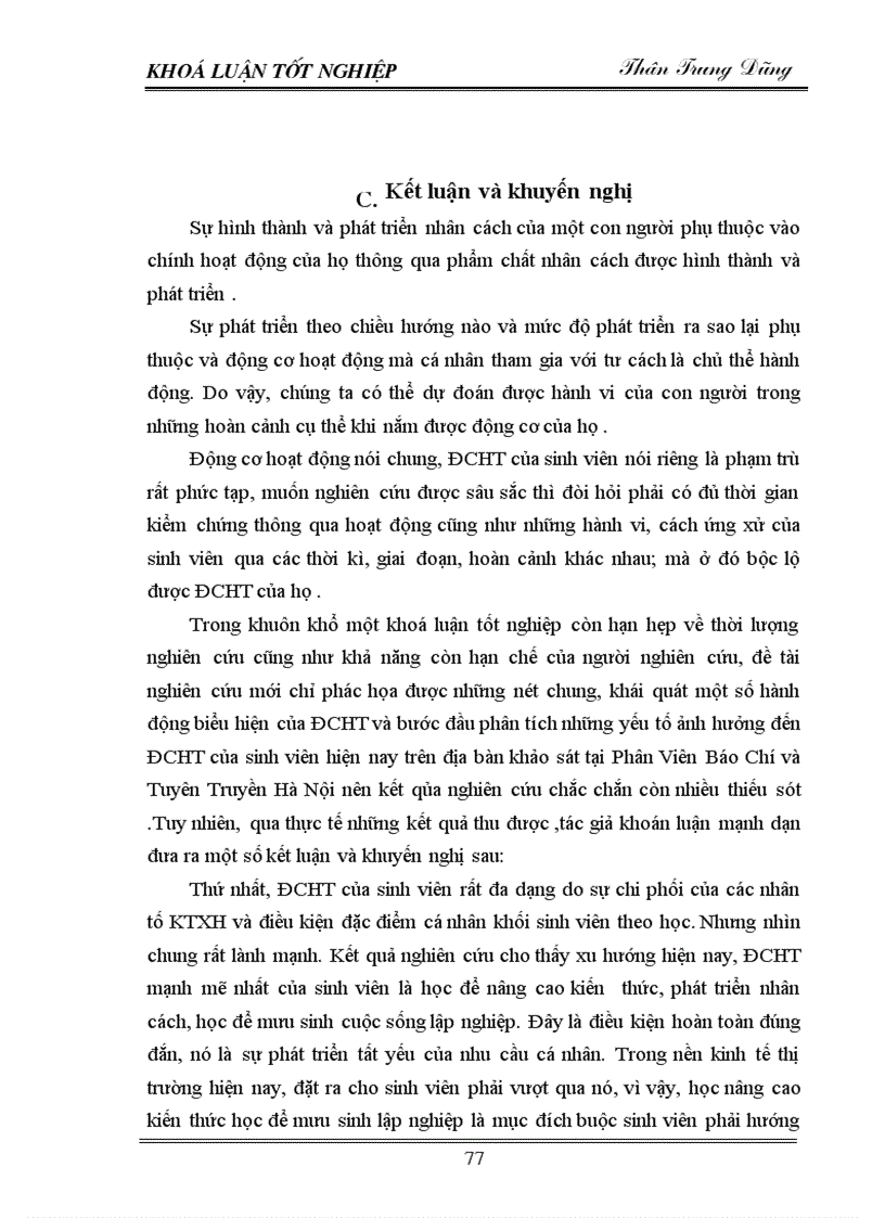 image for page Động cơ học tập của sinh viên hiện nay