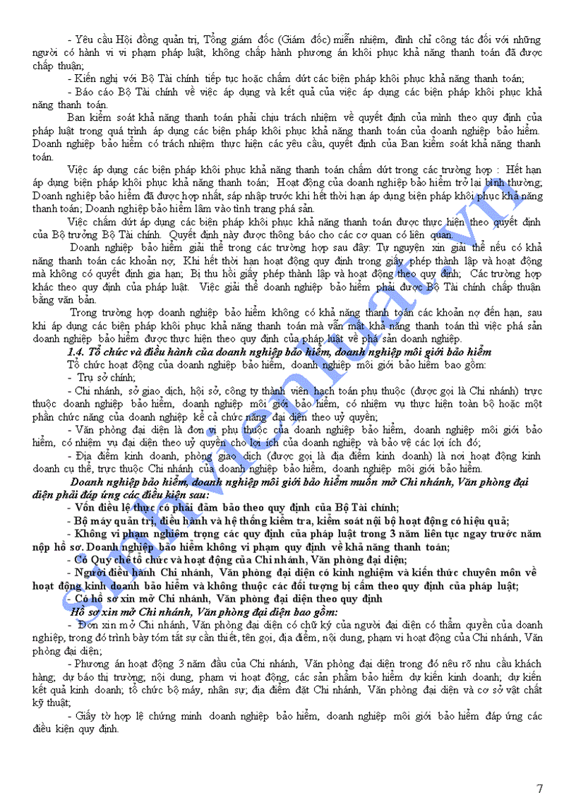 image for page Pháp luật tổ chức và hoạt động của các chủ thể kinh doanh bảo hiểm