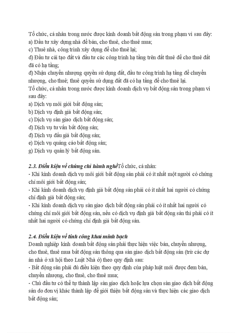 image for page Quy định về thành lập công ty kinh doanh bất động sản